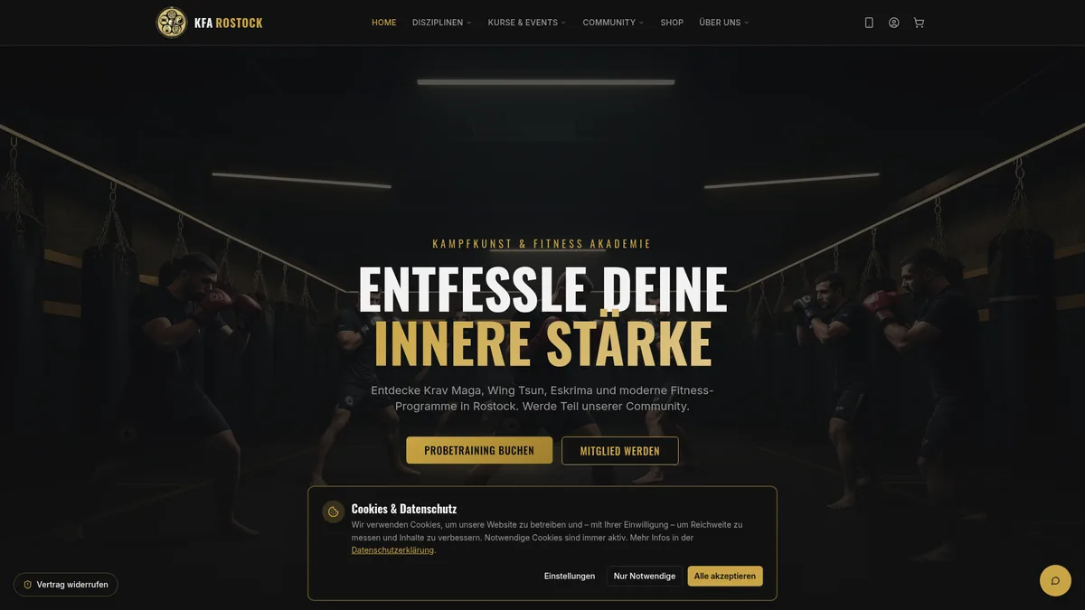 KFA Rostock — Referenzprojekt aus den Bereichen Web · Brand